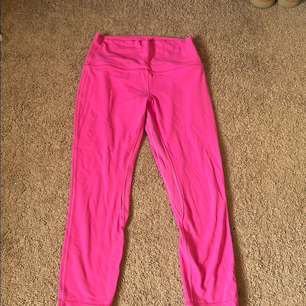 Lululemon Wunder Train Pink Leggings